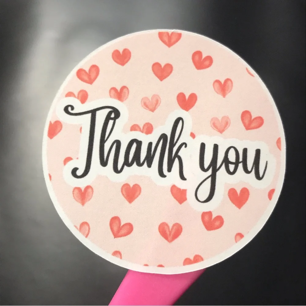 2 thank you sticker pages size 2”